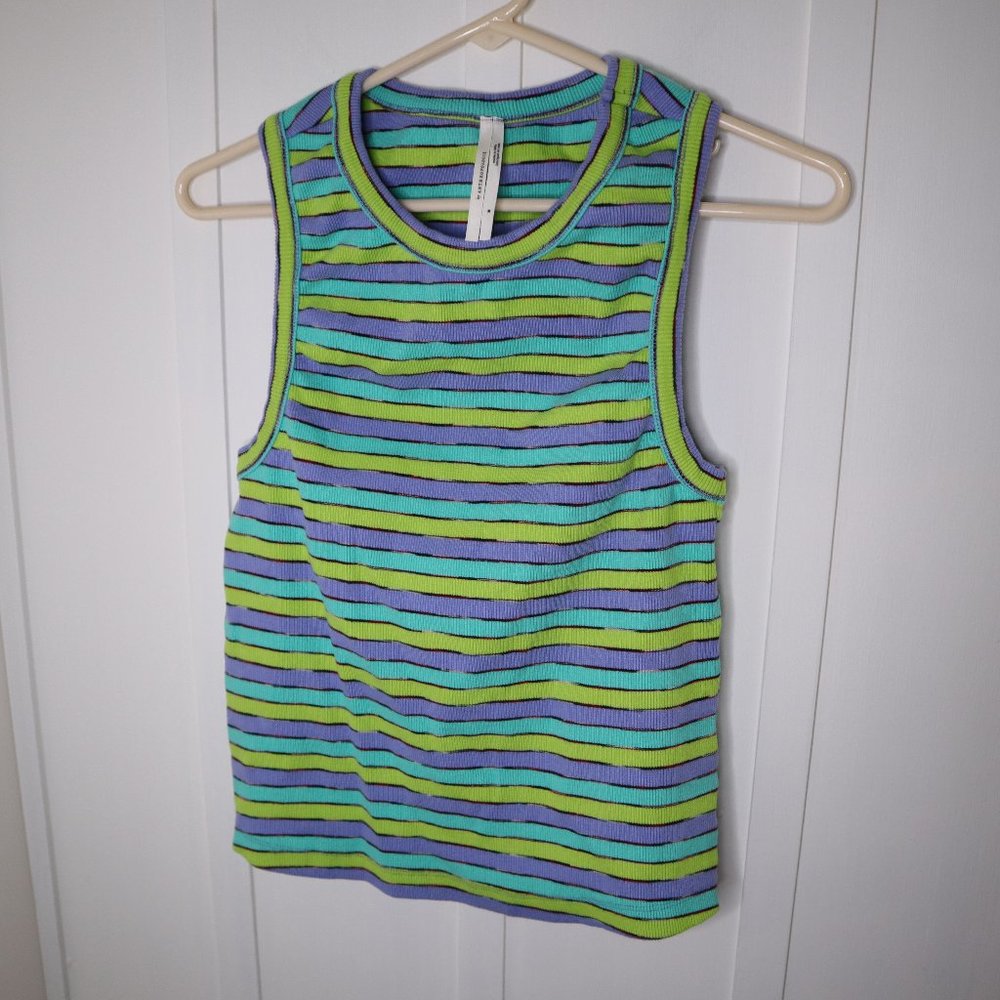 Anthropologie Striped Tank Top Size Medium